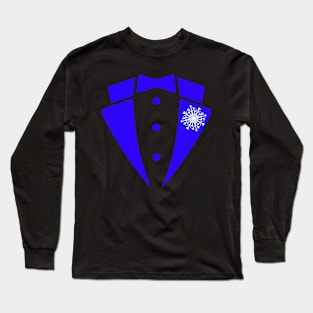 Christmas Snowflake Tuxedo Costume Long Sleeve T-Shirt